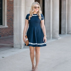 Sail to Sable Navy Blue Dress